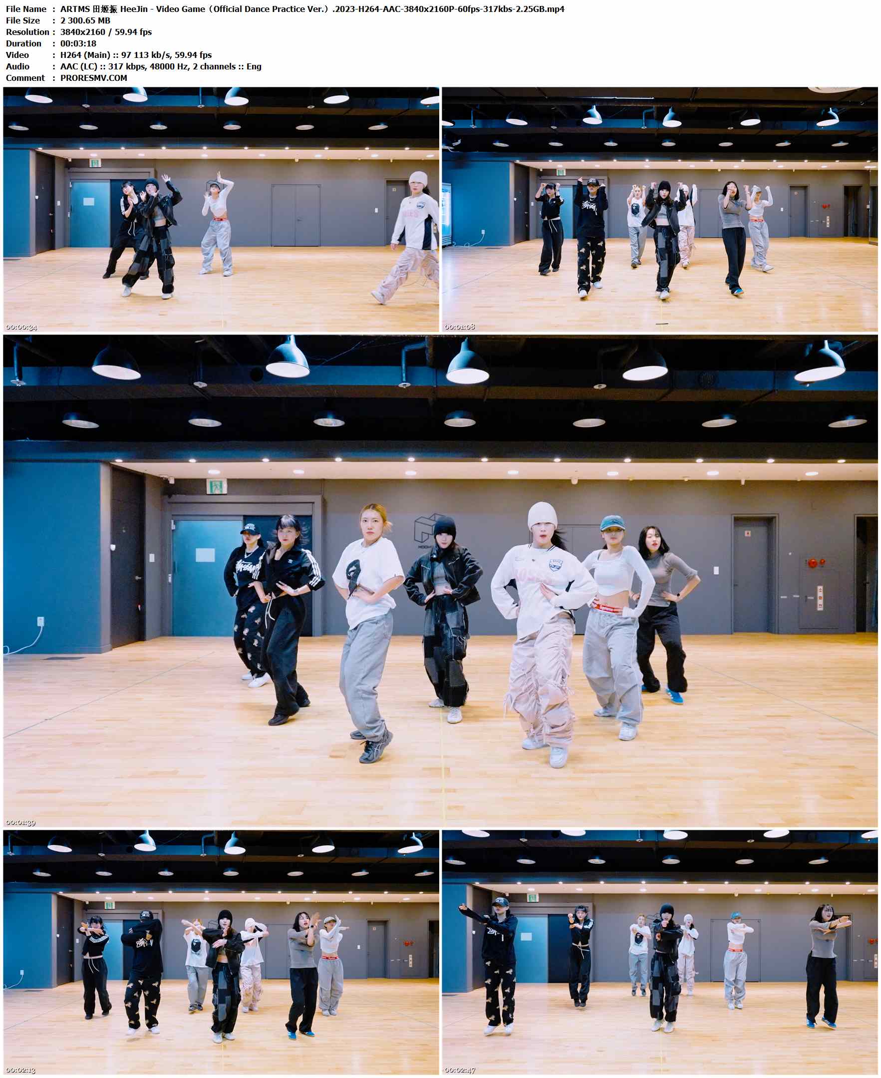 ARTMS 田姬振 HeeJin - Video Game（Official Dance Practice Ver.）.2023-H264-AAC-3840x2160P-60fps-317kbs-2.25GB官方MV_高清MV